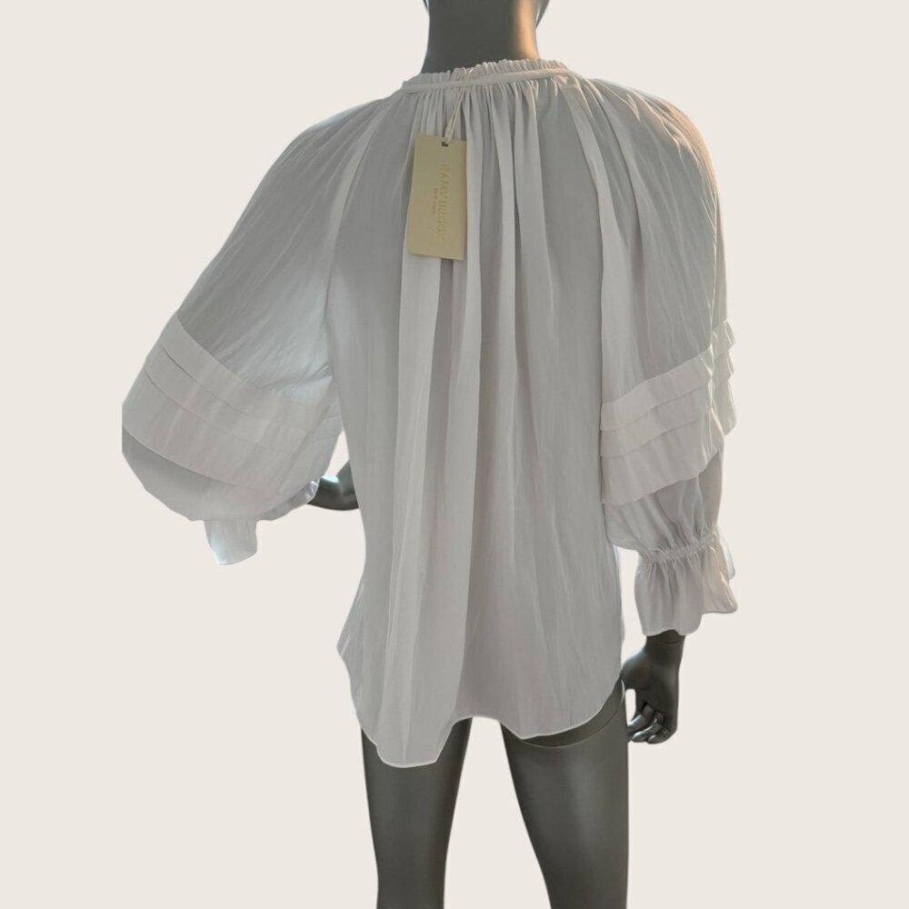 Ramy Brook Randi Blouse Top White Ivory Size XS - Picture 2 of 6